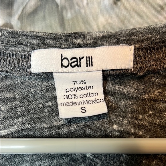 Bar III Gray Scoop Neck Muscle Tee - Picture 2 of 7